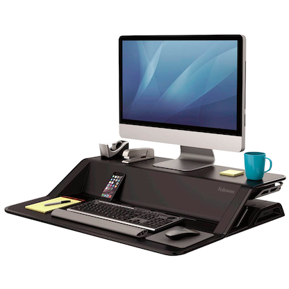 Artikelbild 3 für Fellowes Monitorständer Lotus Sitz-Steh Workstation schwarz, Artikelnummer 385551