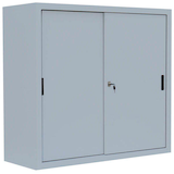 Artikelbild 1 für LÜLLMANN Schiebetürenschrank, 550140 lichtgrau 2 Fachböden 120,0 x 45,0 x 109,0 cm, Artikelnummer 183267