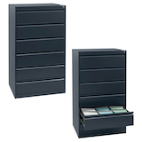 Artikelbild 1 für Gürkan Karteischrank anthrazit 6 Schubladen 76,0 x 62,0 x 132,0 cm, Artikelnummer 154599