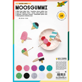 Artikelbild 1 für folia Moosgummi Glitter Basic mehrfarbig 10 St., Artikelnummer 479242