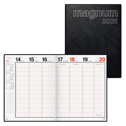 Artikelbild 16 für rido idé Buchkalender magnum 2026 schwarz, Artikelnummer 594851