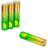 Artikelbild 1 für 4 GP Batterien ULTRA Micro AAA 1,5 V, Artikelnummer 219929