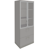 Artikelbild 1 für fm Aktenschrank Oldenburg, 4260429767472 lichtgrau 2 Fachböden 80,0 x 44,2 x 186,9 cm, Artikelnummer 372322