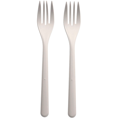 Artikelbild für circulware RESBONSIBLES Mehrweg-Gabeln, Kunststoff weiß, 50 St., Artikelnummer 889143