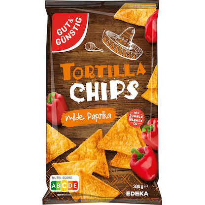 Artikelbild 4 für GUT&GÜNSTIG Tortilla Paprikageschmack Chips 300,0 g, Artikelnummer 989172