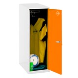 Artikelbild 1 für Simonrack Spind SIMONLOCKER DISM SINGLE weiß, orange 8425437118067, 1 Schließfach 40,0 x 50,0 x 91,5 cm, Artikelnummer 355069