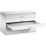 Artikelbild 1 für CP 7100 Planschrank lichtgrau 5 Schubladen 110,0 x 76,5 x 76,0 cm, Artikelnummer 681895