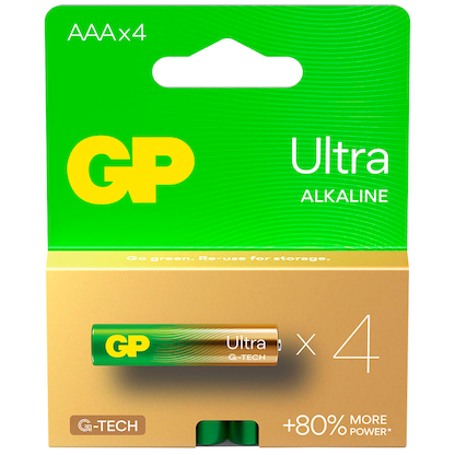 Artikelbild 3 für 4 GP Batterien ULTRA Micro AAA 1,5 V, Artikelnummer 219929