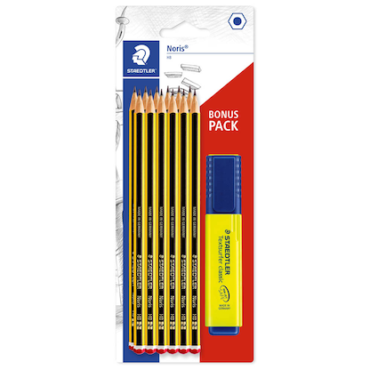 Artikelbild 13 für STAEDTLER Noris® Bleistifte HB schwarz/gelb, 1 Set, Artikelnummer 619659