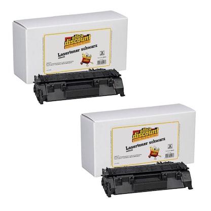 Artikelbild 1 für office discount schwarz Toner kompatibel zu HP 05A; Canon 719 Canon 719(CE505A; 3479B002AA), 2er-Set, Artikelnummer 354769