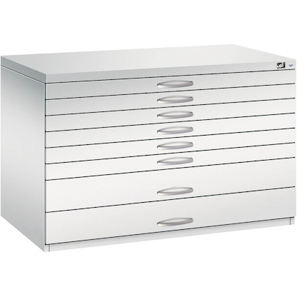 Artikelbild 3 für CP 7100 Planschrank lichtgrau 8 Schubladen 110,0 x 76,5 x 76,0 cm, Artikelnummer 682031