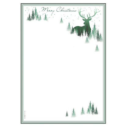 Artikelbild 3 für SIGEL Weihnachtsbriefpapier Christmas Forest Motiv DIN A4 90 g/qm 25 Blatt, Artikelnummer 187514