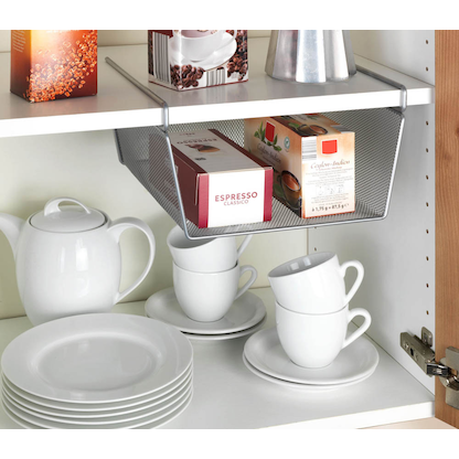 Artikelbild 2 für WENKO Einhängekorb M silber 28,0 x 27,5 x 15,0 cm, Artikelnummer 531046