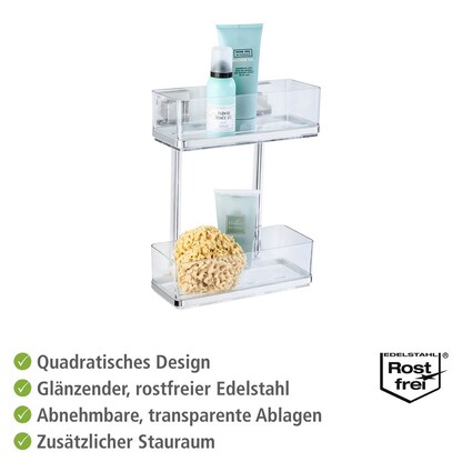 Artikelbild 3 für WENKO Quadro Duschregal Edelstahl, rostfrei, Artikelnummer 528804