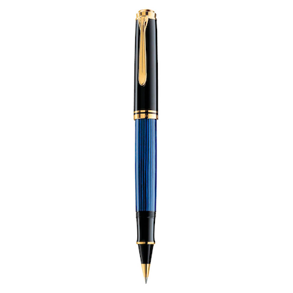 Artikelbild 20 für Pelikan Souverän R800 Tintenroller schwarz/blau/gold 0,5 mm, Schreibfarbe: schwarz, 1 St., Artikelnummer 274869
