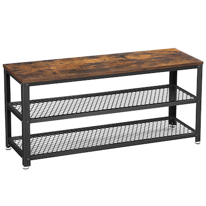 Artikelbild 6 für VASAGLE Sitzbank LBS078B01 braun, schwarz Holz 100,0 cm, Artikelnummer 262707