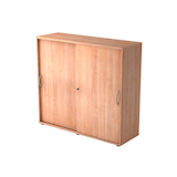 Artikelbild 1 für HAMMERBACHER Schiebetürenschrank 1753S, V1753S/N/N/BM nussbaum 2 Fachböden 120,0 x 40,0 x 110,0 cm, Artikelnummer 375937