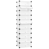 Artikelbild 1 für SONGMICS Schuhschrank, LPC10W weiß 43,0 x 31,0 x 173,0 cm, Artikelnummer 439598