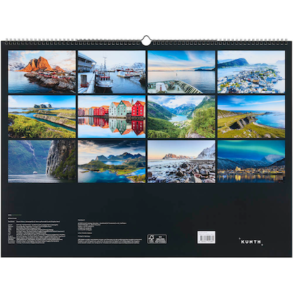 Artikelbild 2 für KUNTH Monats-Wandkalender Hurtigruten 2026, Artikelnummer 575938