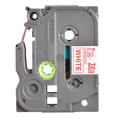 Artikelbild 3 für brother Schriftband TZe-222 TZE222, 9 mm rot auf weiß, Artikelnummer 653147