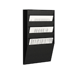 Artikelbild 1 für PAPERFLOW Wandprospekthalter schwarz DIN A4 6 Fächer, Artikelnummer 290275