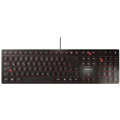 Artikelbild 1 für CHERRY KC 6000 SLIM Tastatur kabelgebunden schwarz, Artikelnummer 570337