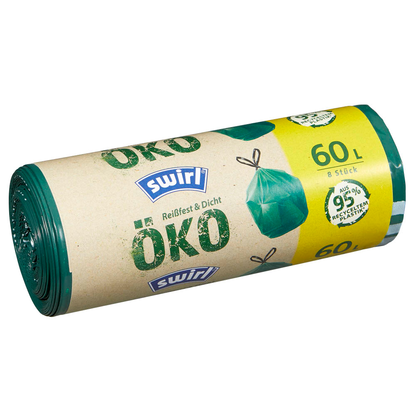 Artikelbild 3 für swirl® Müllbeutel Öko 5285824002 60,0 l grün, 8 St., Artikelnummer 733242