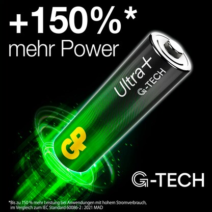 Artikelbild 4 für 4 GP Batterie ULTRA PLUS Micro AAA 1,5 V, Artikelnummer 219457