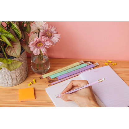 Artikelbild 5 für BIC EVOLUTION PASTEL Bleistifte HB rosa, lila, grün, gelb mit Radierer, 10 St., Artikelnummer 385148