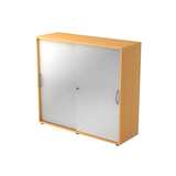 Artikelbild 1 für HAMMERBACHER Schiebetürenschrank 1753S, V1753S/6/S/BM buche, silber 2 Fachböden 120,0 x 40,0 x 110,0 cm, Artikelnummer 375947