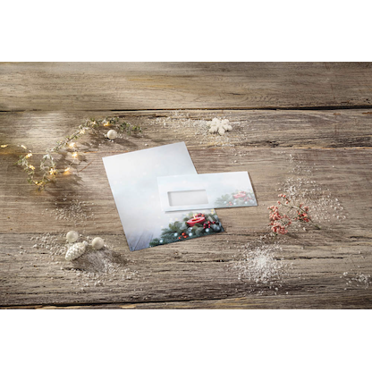 Artikelbild 2 für SIGEL Weihnachtsbriefpapier Candlelight Cheer Motiv DIN A4 90 g/qm 100 Blatt, Artikelnummer 627769