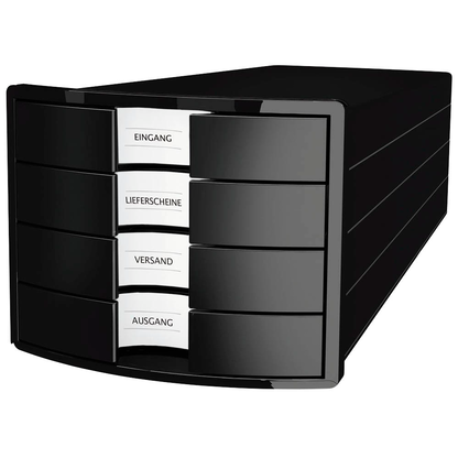 Artikelbild 2 für HAN Schubladenbox Impuls schwarz 1012-13, DIN A4 mit 4 Schubladen, Artikelnummer 310591