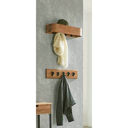 Artikelbild 5 für HAKU Möbel Wandgarderobe 52979 akazie Holz 5 Haken 60,0 x 15,0 cm, Artikelnummer 340309