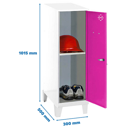 Artikelbild 2 für Simonrack Spind SIMONLOCKER DISM weiß, pink 8425437120862, 1 Schließfach 30,0 x 50,0 x 101,5 cm, Artikelnummer 356539