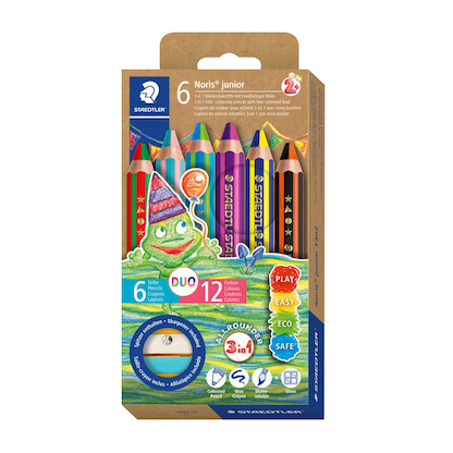 Artikelbild 3 für STAEDTLER Noris® junior 1402 duo Buntstifte farbsortiert, 1 Set, Artikelnummer 619682