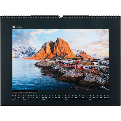 Artikelbild 3 für KUNTH Monats-Wandkalender Hurtigruten 2026, Artikelnummer 575938
