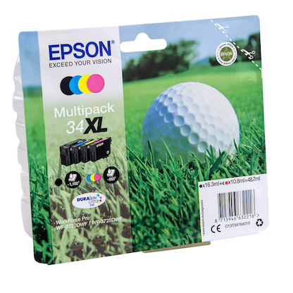 Artikelbild 2 für EPSON 34XL / T3476XL schwarz, cyan, magenta, gelb Druckerpatronen, 4er-Set, Artikelnummer 394724