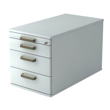 Artikelbild 1 für HAMMERBACHER Solid TC30 Rollcontainer lichtgrau 4 Auszüge 42,8 x 80,0 x 51,2 cm, Artikelnummer 862514