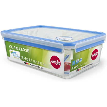 Artikelbild für emsa Frischhaltedose CLIP & CLOSE 11,1 cm hoch transparent 5,4 l, 1 St., Artikelnummer 670507