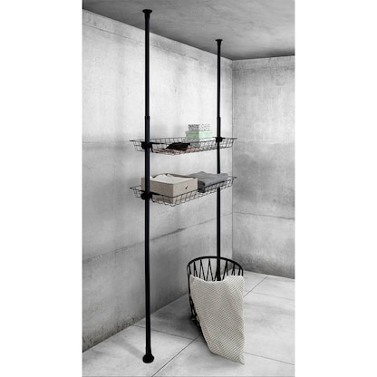 Artikelbild 2 für WENKO Teleskopstange für Garderobensystem schwarz 7,5 cm 165,0-300,0 cm, Artikelnummer 817413