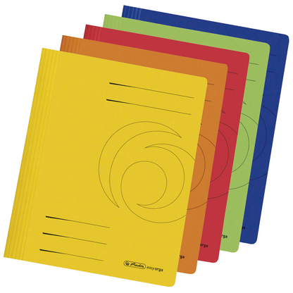 Artikelbild für 10 herlitz Schnellhefter easy orga Karton farbsortiert DIN A4, Artikelnummer 369177