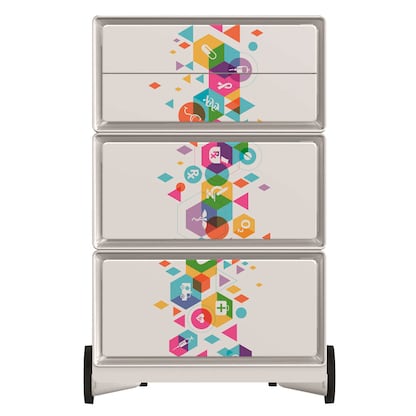 Artikelbild 3 für PAPERFLOW easyBox Business Rollcontainer weiß, bunt 4 Auszüge 39,0 x 43,6 x 64,2 cm, Artikelnummer 214757