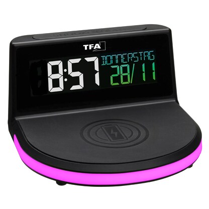 Artikelbild 7 für TFA® digitaler Wecker schwarz Kunststoff 136,0 x 126,0 mm, Artikelnummer 337974