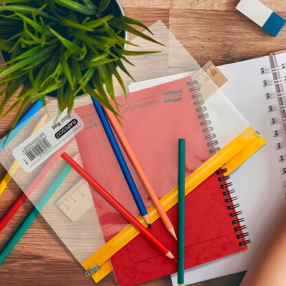 Artikelbild 4 für RAPESCO® Reißverschlussbeutel Zippi Bags transparent/blau, orange, grün, rot, gelb, 5 St., Artikelnummer 715858