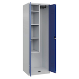 Artikelbild 1 für CP Putzmittelschrank Classic Plus 080100-00 S10003 enzianblau, lichtgrau 60,0 x 50,0 x 185,0 cm, aufgebaut, Artikelnummer 114229