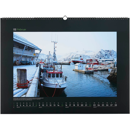 Artikelbild 4 für KUNTH Monats-Wandkalender Hurtigruten 2026, Artikelnummer 575938