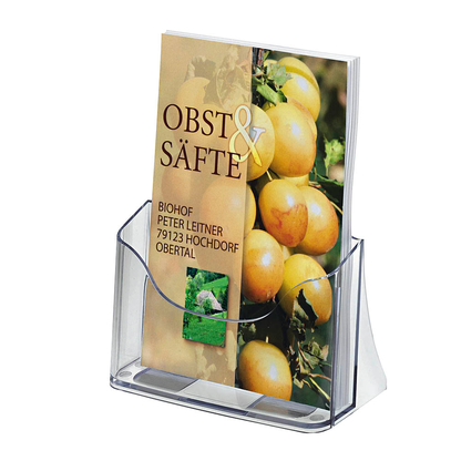 Artikelbild für SIGEL Tischprospekthalter transparent DIN A5, Artikelnummer 860973