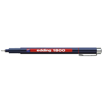 Artikelbild 2 für edding 1800 profipen Fineliner rot 0,25 mm, 1 St., Artikelnummer 603403