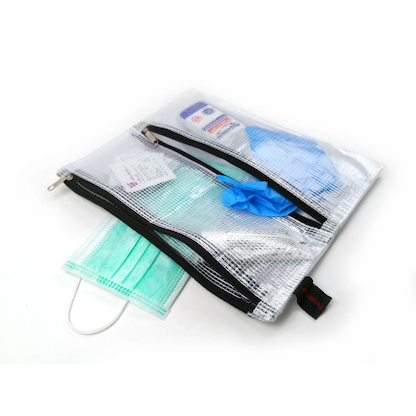 Artikelbild 2 für FolderSys Reißverschlussbeutel transparent/schwarz 0,15 mm, 1 St., Artikelnummer 357343