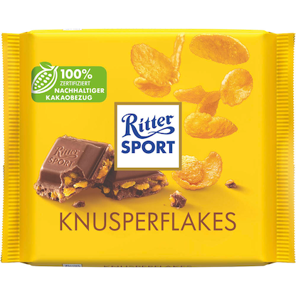 Artikelbild für Ritter SPORT KNUSPERFLAKES Schokolade 100,0 g, Artikelnummer 818007